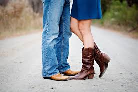 Custom Handmade Cowboy Boots - Guy and Girl wearing Custom Boots