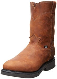 Justin Mens Steel Comfort Pull On Work Boot
