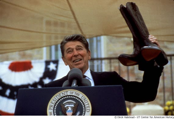 Are Cowboy Boots Cool - President Ronald Reagan with Cowboy Boots