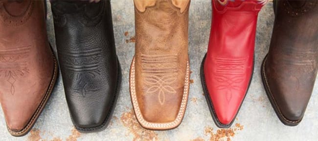 Cowboy Boots styles for toe types