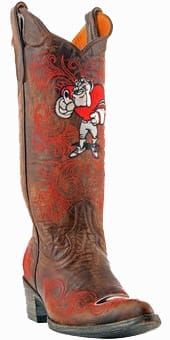 Collegiate Cowboy Boots - Ladies Georgia Bulldogs Boots