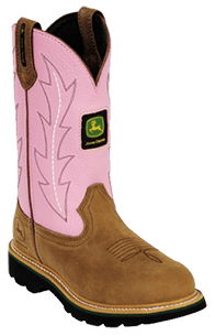 John Deere Jo-Beth Pull-On - Womens Leather Work Boots