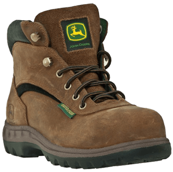 Womens Leather Work Boots - John Deere Memphis Hiker - Women's Work Boot