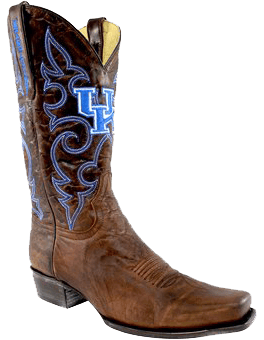 college logo cowboy boots - Kentucky Wildcats Boardroom Embroidered Men's Cowboy Boots