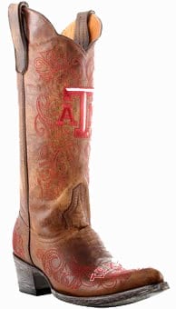 Texas A&M Aggies Women's 13" Embroidered Boots - Tan