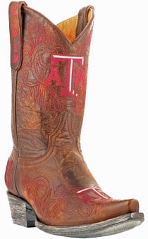 Collegiate Cowboy Boots - Texas A&M Aggies Women's 10" Embroidered Boots - Tan