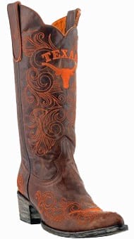 Texas Longhorns Women's 13" Embroidered Boots - Brown