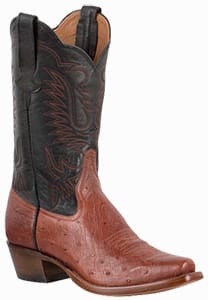 Women's Exotic Skin Cowboy Boots - RIOS OF MERCEDES WOMEN'S ALMOND AMERICANO SMOOTH OSTRICH BOOTS