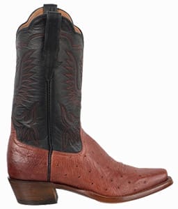 Women's Exotic Skin Cowboy Boots - RIOS OF MERCEDES WOMEN'S ALMOND AMERICANO SMOOTH OSTRICH BOOTS