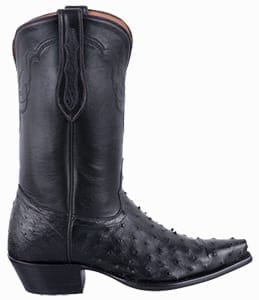 Women's Exotic Skin Cowboy Boots - TONY LAMA SIGNATURE SERIES WOMENS BLACK FULL QUILL OSTRICH BOOTS