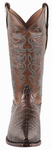 Women's Exotic Skin Cowboy Boots - TONY LAMA WOMENS BRONZE AND TURQUOISE NILE CROCODILE BELLY COWBOY BOOTS