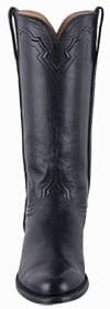 Womens Roper Cowboy Boots - LUCCHESE WOMENS BLACK BABY BUFFALO ROPER BOOTS