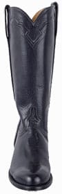 Womens Roper Cowboy Boots - HANDMADE LUCCHESE WOMEN'S NAVY BURNISHED BABY BUFFALO ROPER BOOTS