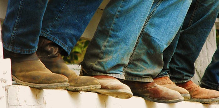 Wearing Distressed Cowboy Boots / Vintage Cowboy Boots For Men