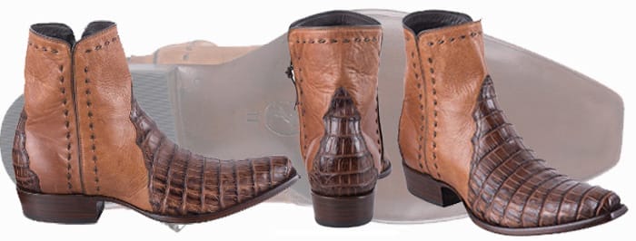 Best Men's Cowboy Boots - Stallion Boots Cognac Caiman Zorro Boots