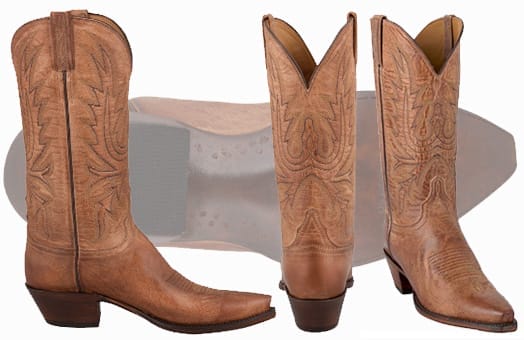 Best Womens Cowgirl Boots - LUCCHESE TAN MAD DOG Multi