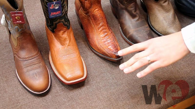 Cowboy Boot Toe Types Discover What Toe Types Look The Best For You   Different Cowboy Boot Toe Types Variety 