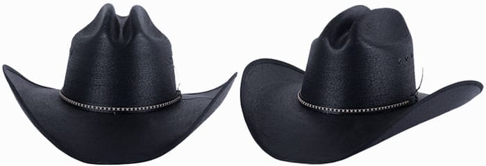 Jason Aldean Resistol Cowboy Hats - Black Asphalt Palm Cowboy Hat