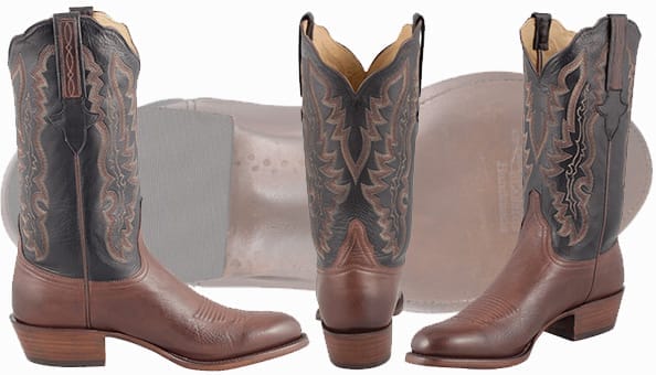 Lucchese Buffalo Boots - MENS WHISKEY BABY BUFFALO BOOTS