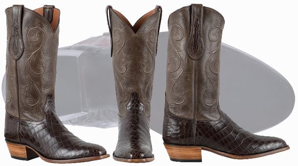 Tony Lama Crocodile Cowboy Boots - Beautiful pair of Nile Crocodile boots