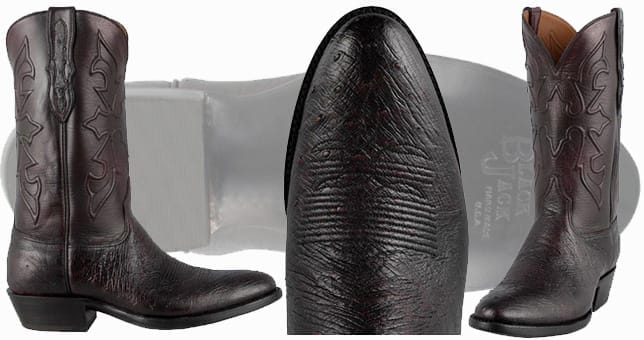 Black Jack Boots Sale - BLACK CHERRY SMOOTH OSTRICH BOOTS