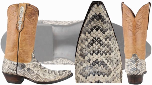 Eastern Diamondback Rattlesnake Boots - Black Jack Boots