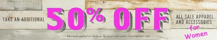 50 percent off women's western clothes and apparel