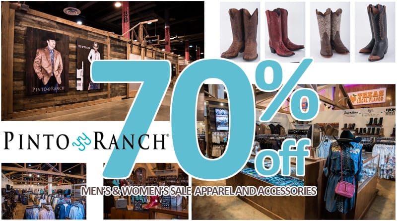 70% off Men's and Women's Sale Western Wear and Cowboy Boots Sale