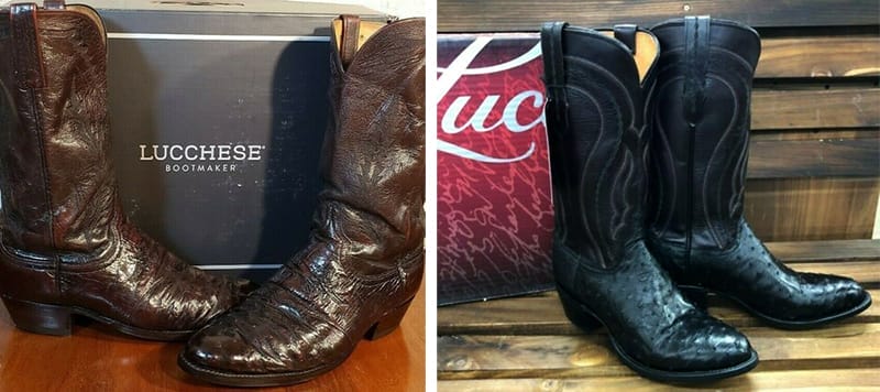 Men's Lucchese Full Quill Ostrich Boots