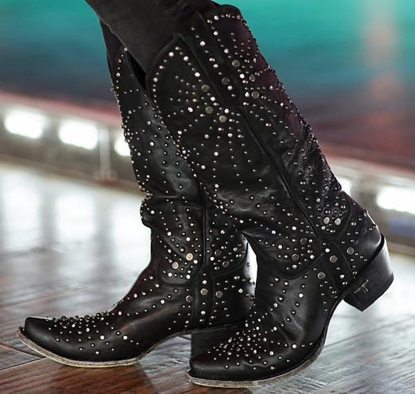 Lane Sparks Fly Black Cowboy Boots