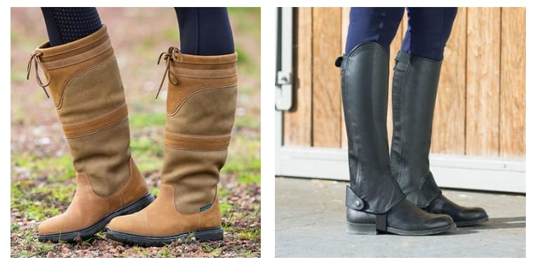 Work Boots, Barn Boots, Half Chaps