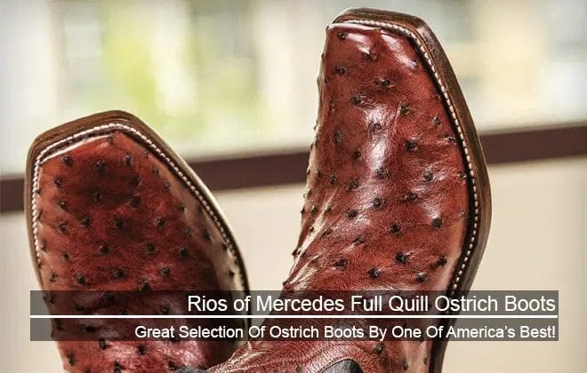 Rios of Mercedes Full Quill Ostrich Boots