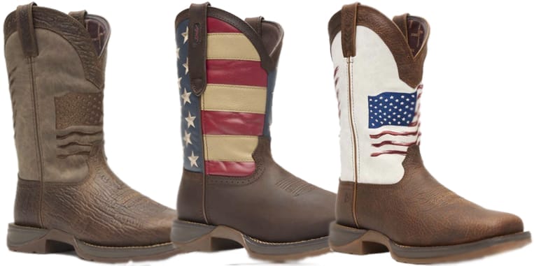 Patriotic American Flag Cowboy Western Boots