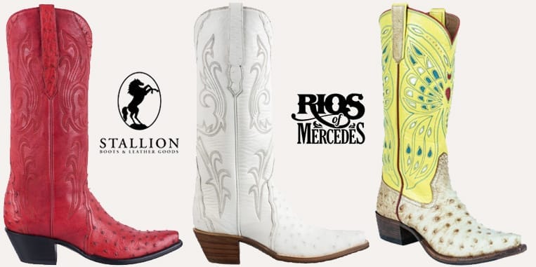 Women's Ostrich Boots at Pinto Ranch