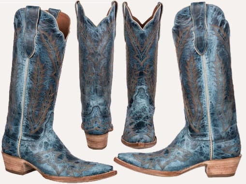 Black Jack Lone Star Cowgirl Boots - Cobalt