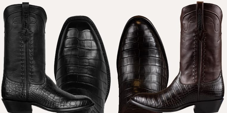 Alligator boots by Stallion boots at Pinto Ranch