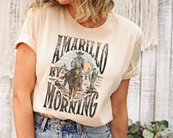 Amarillo by Morning - George Strait - Country T-shirt